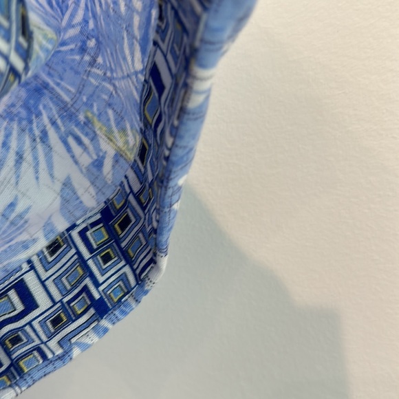 NEW Robert Graham Linen/Cotton SS Button Front Shirt - Picture 7 of 9